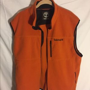 Timberland Orange Fleece Vest